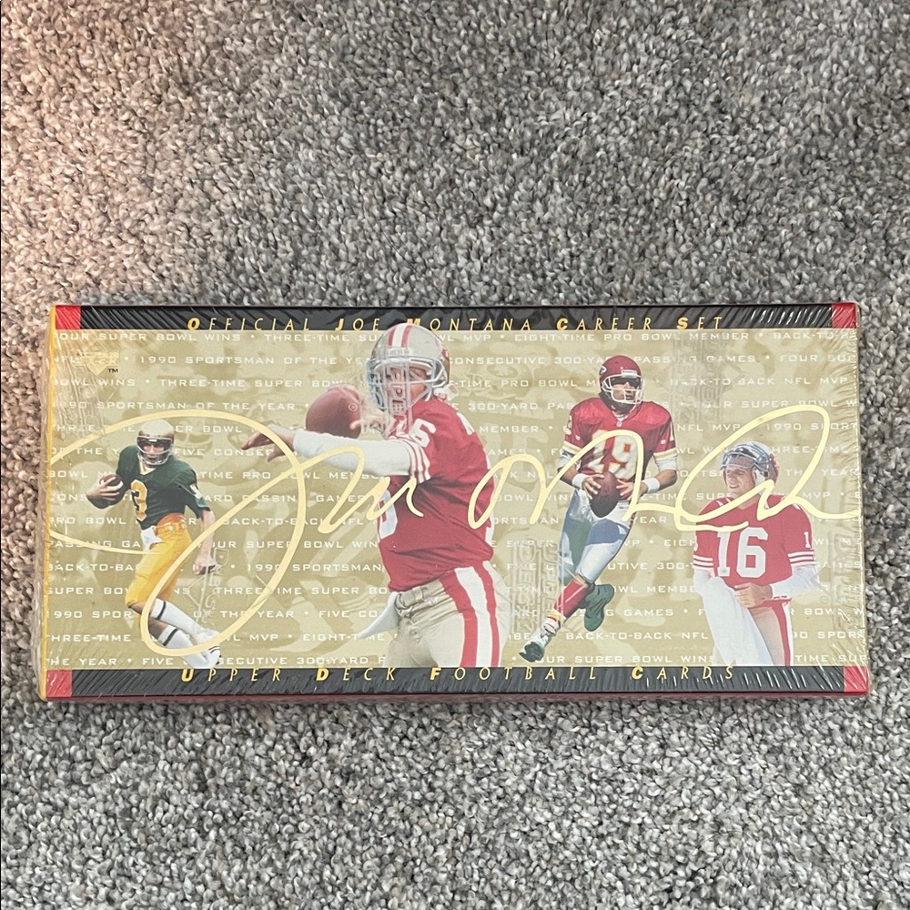 Joe Montana Football Card Set